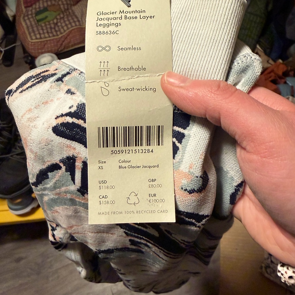 Sweaty Betty Gray Patterned Leggings